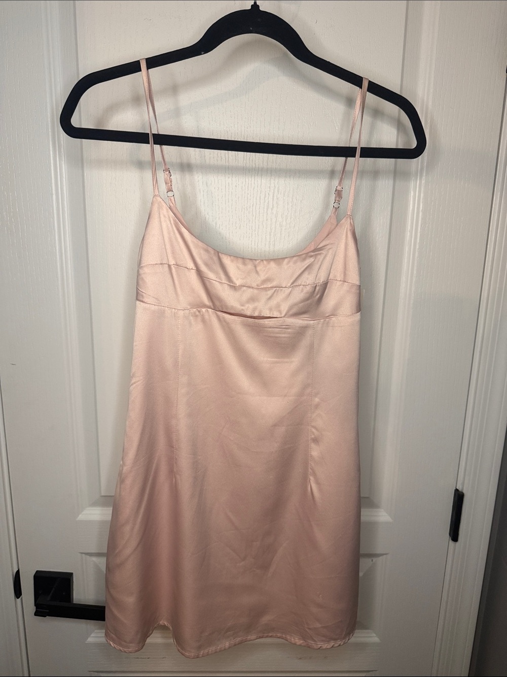 Princess Polly Blush Pink Satin Mini Slip Dress